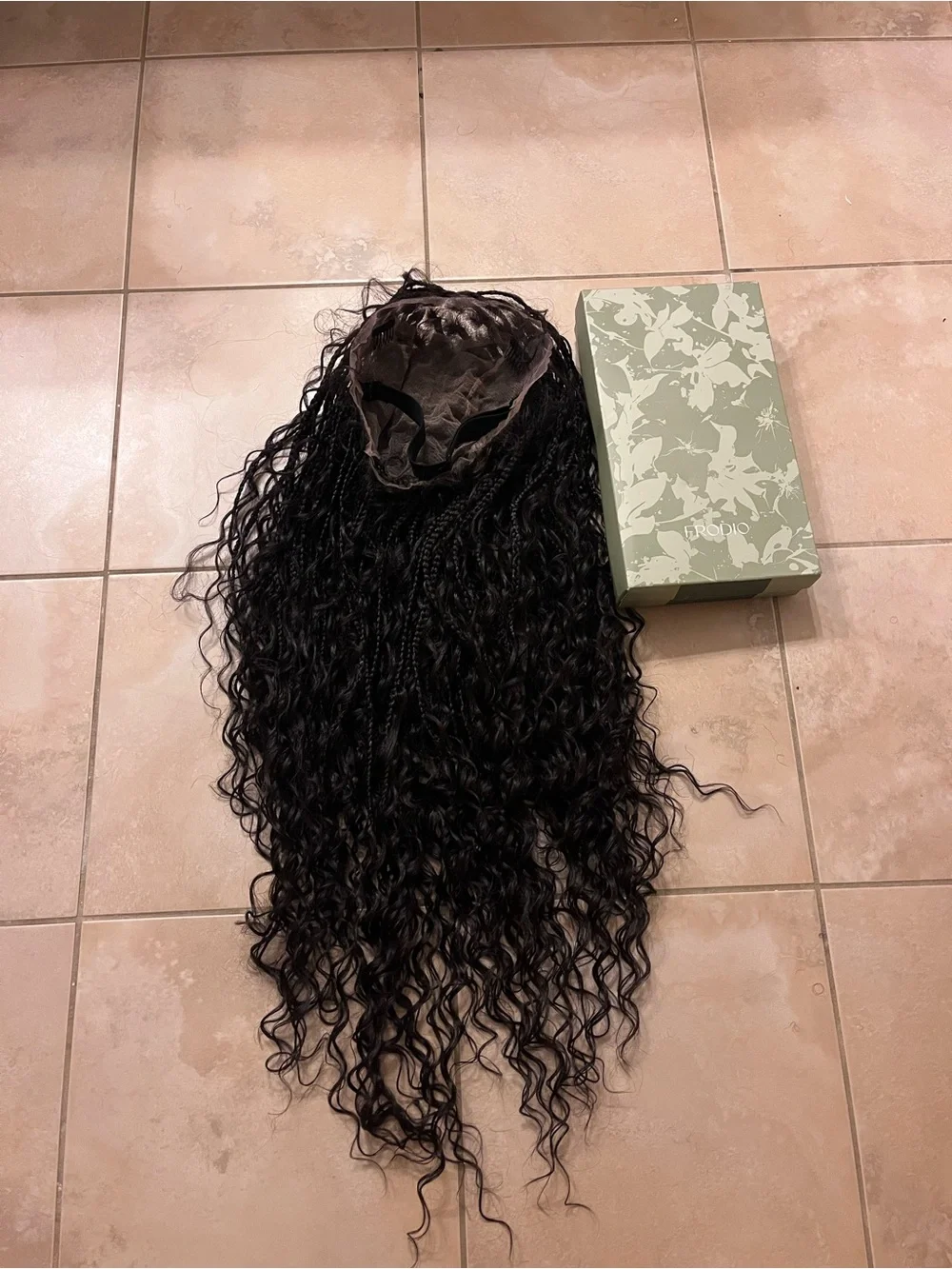 Frodio Veralux™ Fiber Full Lace Boho Braids Synthetic Box Braid Wig. 30”